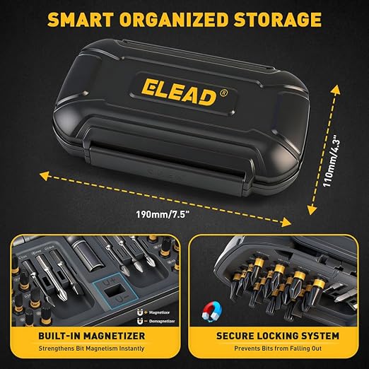 46 in 1 Magnetic Ratchet Screwdriver Set, Multi-Bit Screwdriver Kit, Nut Driver Set, Detachable Ratchet Handle with Storage Case, Repair Tool Kit for Furniture, Computer, Bicycle