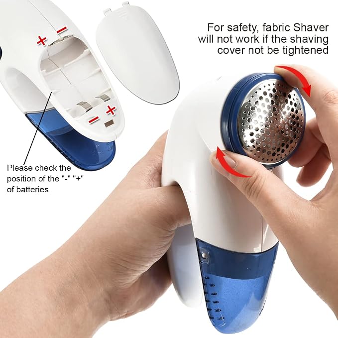 Portable Lint Remover, Fabric Shaver for Sweaters, Clothing and Furniture Fuzz