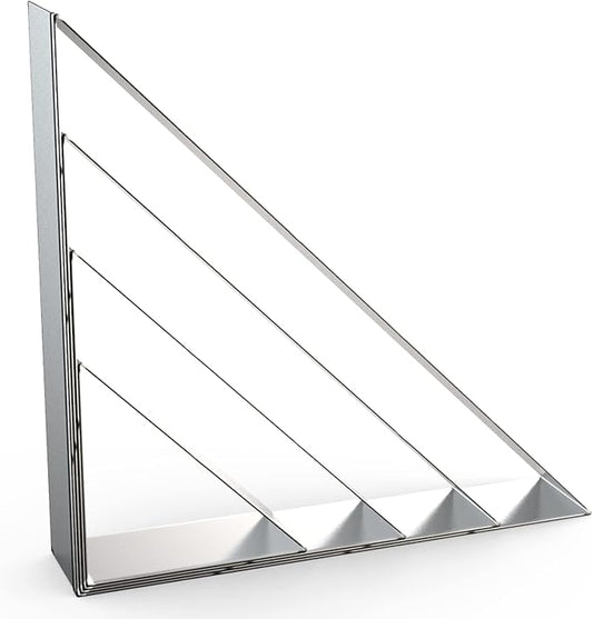 45/90 Degree Triangle Cookie Cutter Set - 5 inch, 4 inch, 3 inch, 2 inch - Half Square Right Angle Triangle Geometric Frame Plaque Cookie Cutters Shapes Molds - Stainless Steel