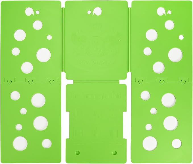 BoxLegend V5 Shirt Folding Board Tshirt Clothes Folder Green | Laundry Folder,For Adults and Kids,Durable,For Closet Organizer,Laundry Sorter and Liner