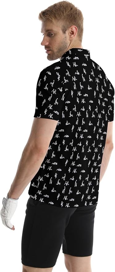 Polo Shirts for Men Moisture Wicking Mens Polo Shirts Patriotic Shirts for Men