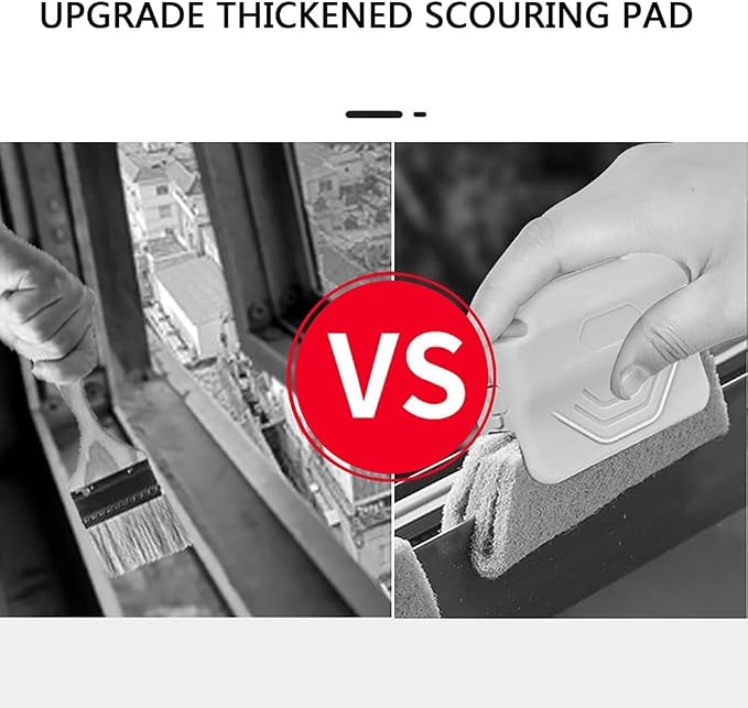 Magic Window Track Cleaner, 2024 New Window Groove Cleaning Brush Tools Set, Creative Cleaner Brushes Tools for Window lides Gaps, Sliding Door Track, Tile Lines Shutter Car Vents (Mixed, 6PCS)