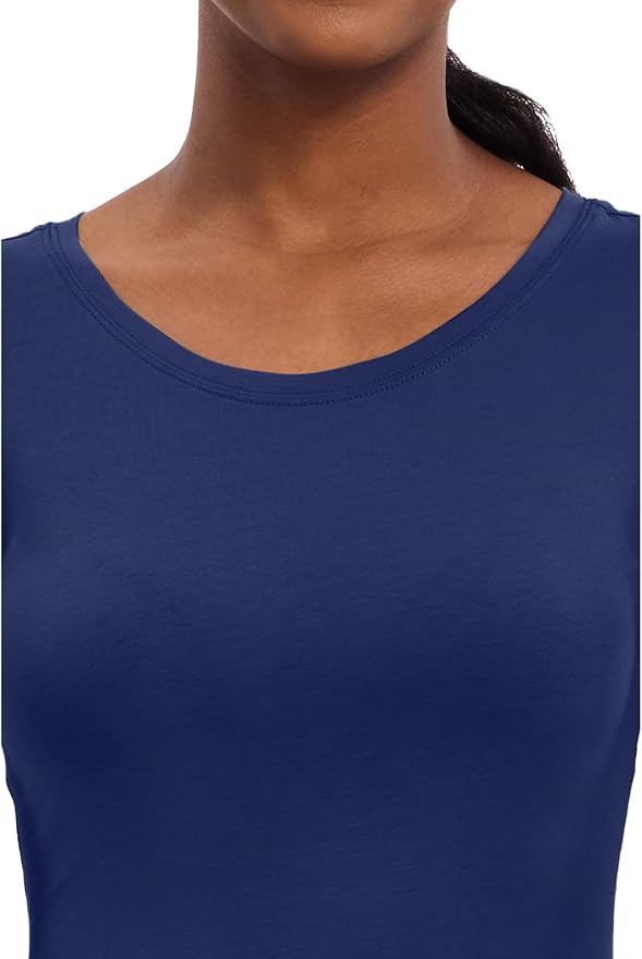 Healing Hands Underscrub Long Sleeve Women Knits Scrub Tops | Soft Cotton Blend Knit, Breathable Stretch Comfort, Machine Wash, Easy Care Fabric, Ideal For Layering Under Scrubs