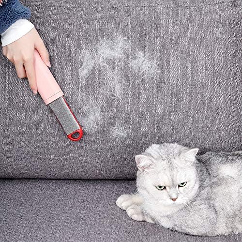 Arinda Perfect Fur Cleaner Reusable Lint Remover Garment Brush Pet Hair Remover for Home Travel Portable