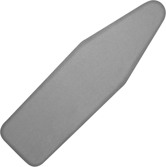 Ironing Board Cover and Pad, 21x57 Extra Large Thick Iron Padding, Scorch & Stain Resistant Ironing board cover, Heavy Duty Iron Board Padded with Adjustable Fasteners Durable Elastic Edge, Grey