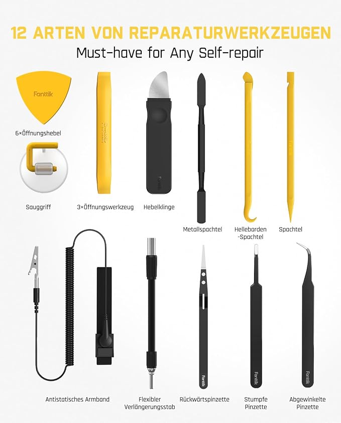 Fanttik Precision Electric Screwdriver Kit E1 NEX Workstation | 64 Magnetic Bits, 12 Types Fix Tools, 0.05/0.2 N.m, Magnetic Storage, Repair Tool for Phone Laptop Watch Electronics