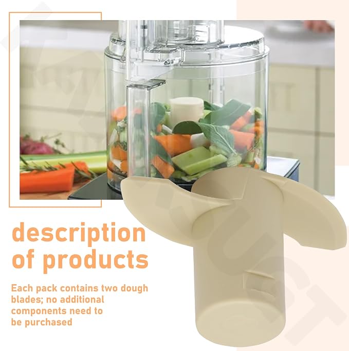 2 Pcs Replacement 14-Cup Dough Blade DLC-019ATX-1 Compatible with Cuisinart 14-Cup Food Processor DFP-14 Series, Fits for DFP-14, DFP-14BCN, DFP-14BCWN, DFP-14BCHN and More