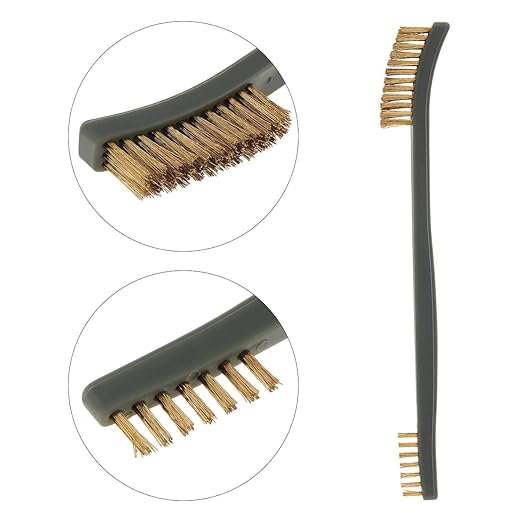 Mini Wire Brush Set, Paint and Dirt Remover, Cleaning Welding Slag and Rust, Handy Steel / Nylon / Brass Brush Suitable for Cleaning Paint / Dirt (3)
