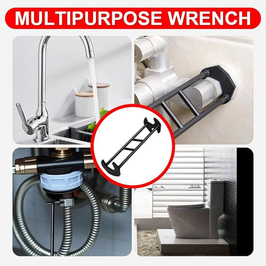 Eadwe Multifunctional Sink Wrench, 2026 Upgraded Sink Wrench Faucet Plumbing Tool, Basin Wrench Under Sink Faucet Wrench Tight Spaces Tools for Kitchen and Bathroom (A)