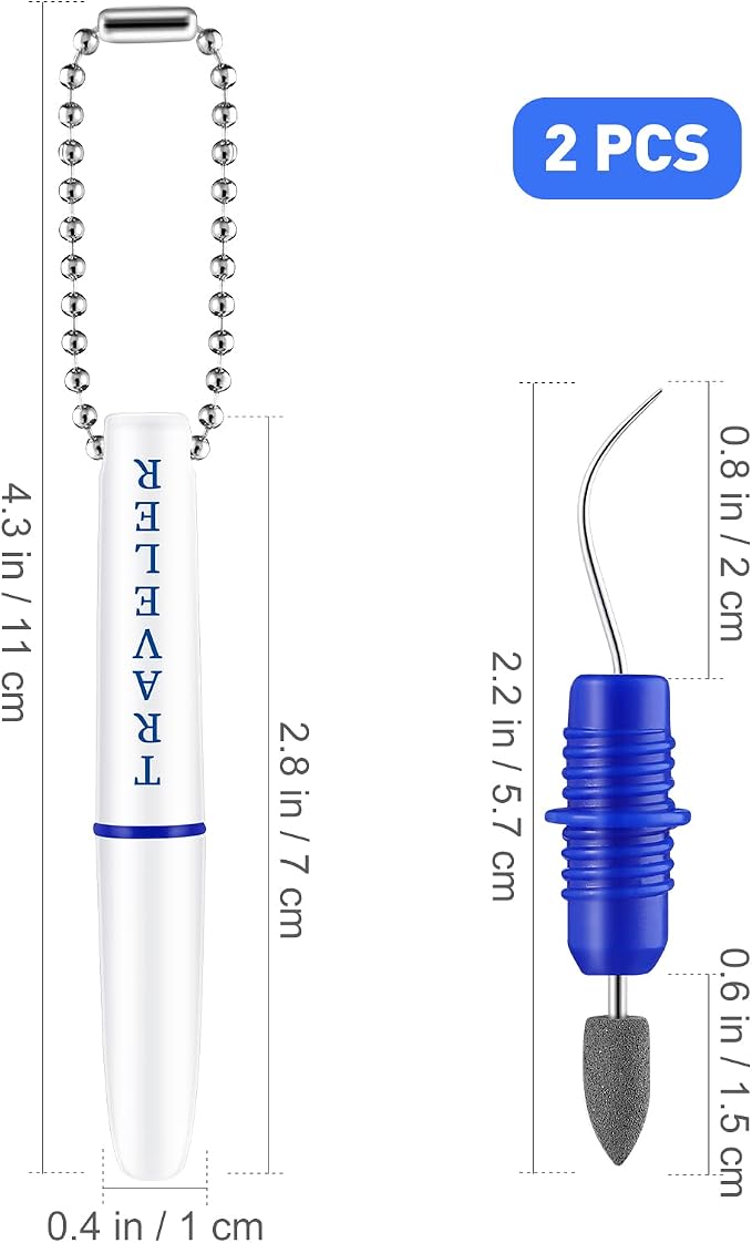 2pcs Portable Oral Dental Tooth Hook Hygeine Cleaning Molars Tool Teeth Stains Remover Plaque Remover