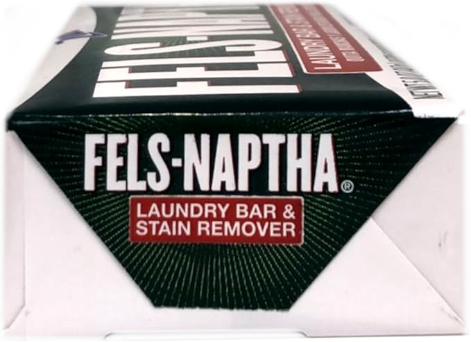Fels Naptha Laundry Soap & Stain Remover Bar, Pack of 4