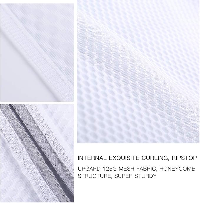 Laundry Bags Mesh Wash Bags, Garment Bag for Washing Machine,2L+2XL | Washer Bags for Laundry Delicates, Suit, Coat, Dress, Pants, Honeycomb, Tumble Dryer Safe