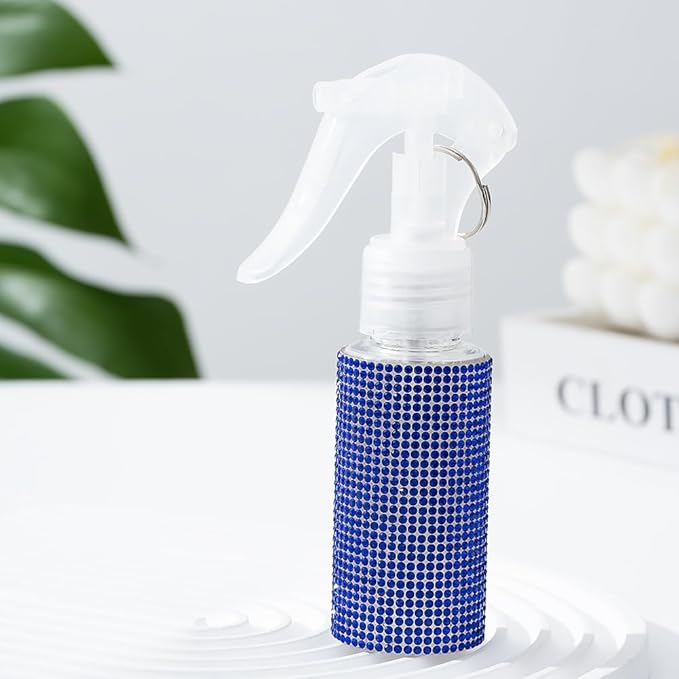 60ml Empty Spray Bottles, Continuous Spray Bottle for Hair, Spray Water Bottle Fine Mist Refillable, Skin Care, Showering Pets, Plants, Travel, Ironing and Cleaning -Blue