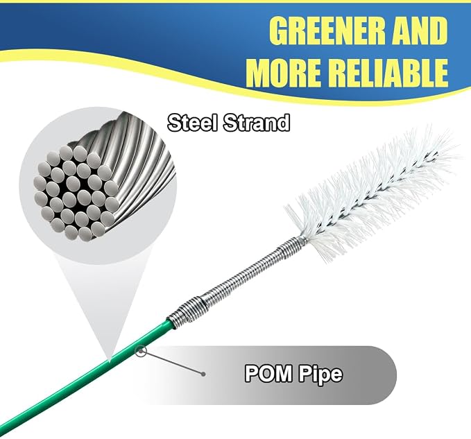 YoRise Car Sunroof Drain Cleaning Tool, 118 Inch Slim & Long Tube Cleaning Brush, No-Scratch Automotive Windshield Wiper Drain Hole Cleaner Brush, Flexible Vehicle Pipe Dredging Tool(1PC)