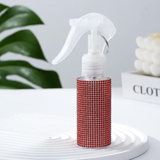 60ml Empty Spray Bottles, Continuous Spray Bottle for Hair, Spray Water Bottle Fine Mist Refillable, Skin Care, Showering Pets, Plants, Travel, Ironing and Cleaning -Red
