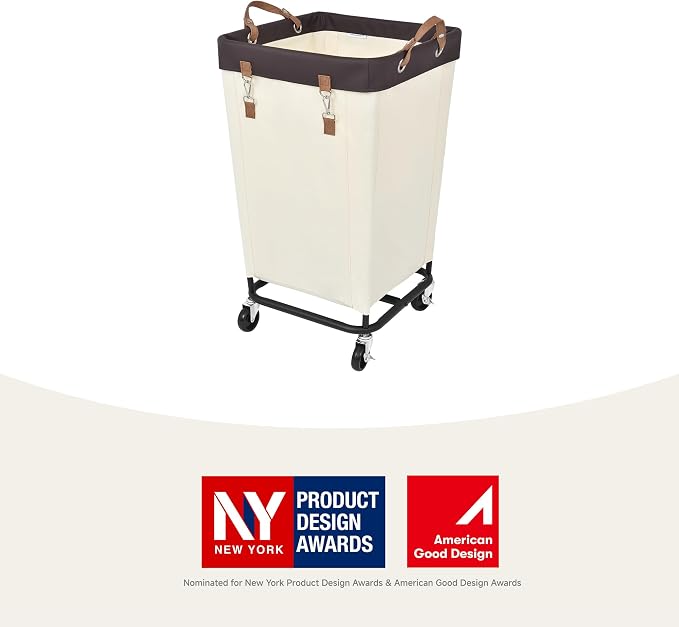 StorageWorks 160L Laundry Basket with Wheels, Rolling Hampers for Clothing