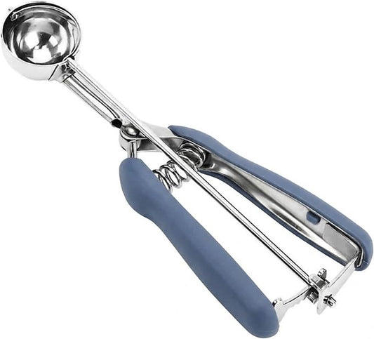 Cookie Scoop, 18/8 Stainless Steel Cookie Scooper, Cookie Scoops for Baking, 1 Tbsp/ 15 ml / 0.5 oz Cookie Dough Scoop, Cookie Scooper for Baking (#60 Midnight Blue)