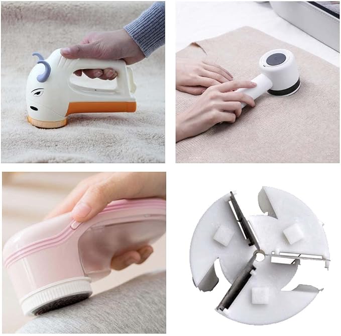 3 Pcs Fabric Shaver Blades Sharp Fabric Shaver Replacement Blade Compatible Quick Lint Removal Hair Ball Trimmer Blades for Remove Clothes Fabric Fluff