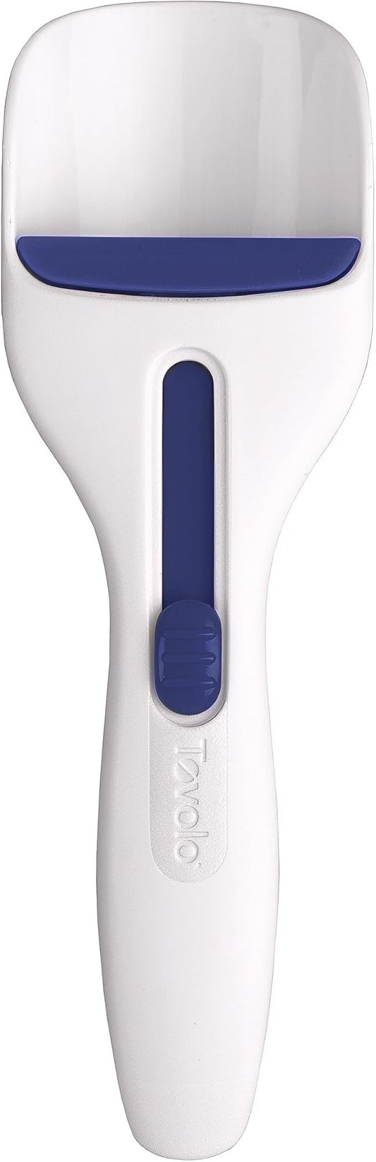 Tovolo Cupcake Scoop Batter Dispenser for Cupcakes Muffins Pancakes & Cookie Dough, Easy to Clean Batter Scoop Slide Dispenses Quicker for Even Size Baked Goods Kitchen Gadget, Deep Indigo