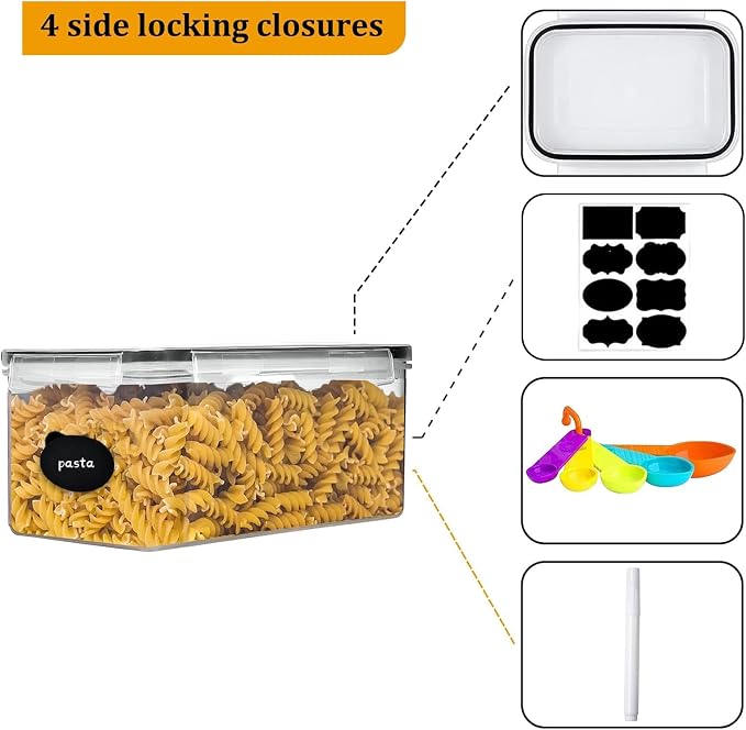 8 Pack Airtight Food Storage Containers