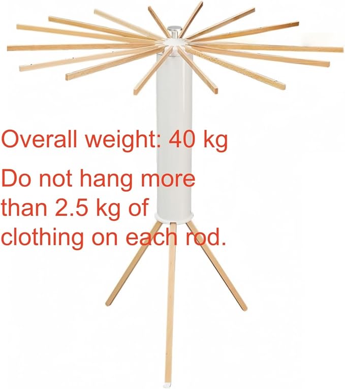 Tripod Clothes Drying Rack, Garment Rack Portable and Foldable Space Saving Laundry Drying Rack - Drying Rack Clothing Floor Folding Balcony Bedroom Household