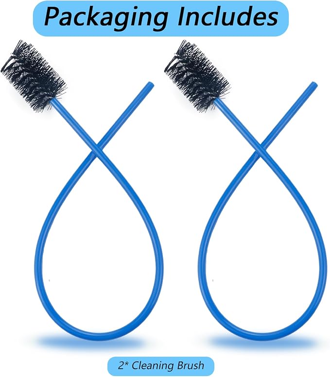 2 PCS Condensate Flexible Drain Brush, 15.7 in Nylon and PVC Drain Line Cleaning Brush, Keep Condensate Traps Clean, for AC Condensate P Trap, Dirt Clean Condensate Drain Trap
