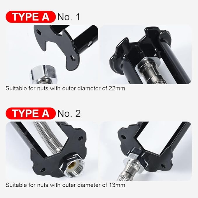 Eadwe Multifunctional Sink Wrench, 2026 Upgraded Sink Wrench Faucet Plumbing Tool, Basin Wrench Under Sink Faucet Wrench Tight Spaces Tools for Kitchen and Bathroom (A+B)