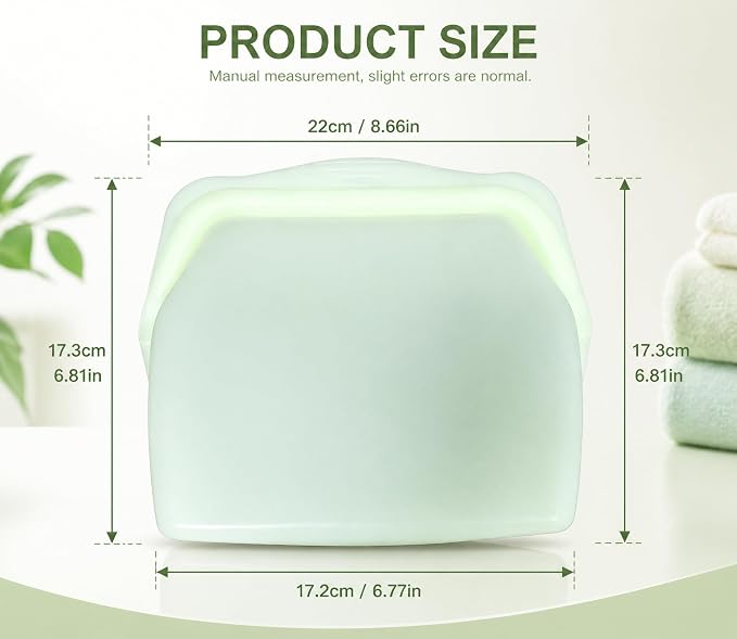 STHF Everbag Reusable Silicone Food Storage Bags — Leak‑Proof, Upright Freezer & Sous‑Vide Safe, Odor‑Proof, High‑Temperature Resistant Food Storage Bags (rectangle)