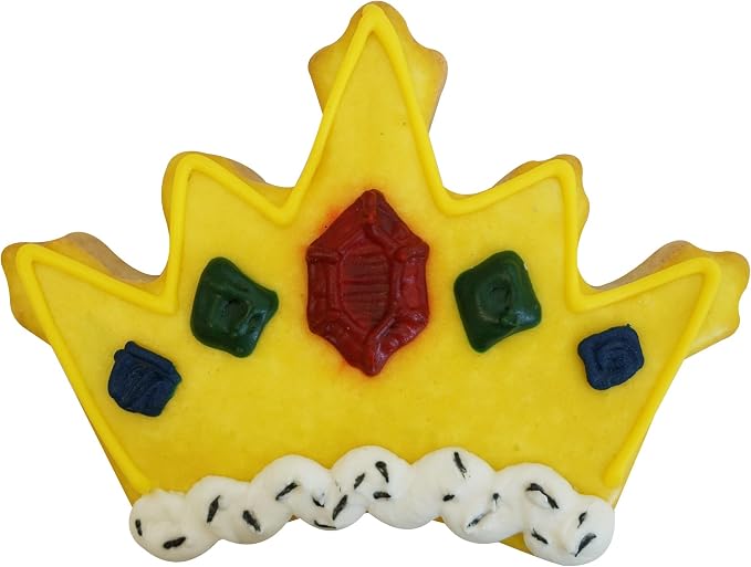 Crown Cookie Cutter 5 Inch Pink Coated