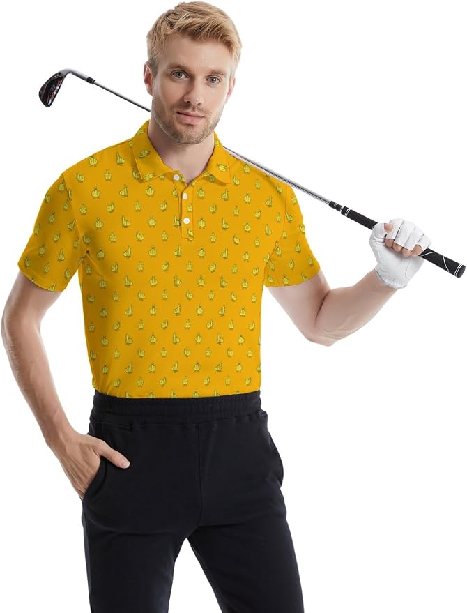 Polo Shirts for Men Moisture Wicking Mens Polo Shirts Patriotic Shirts for Men