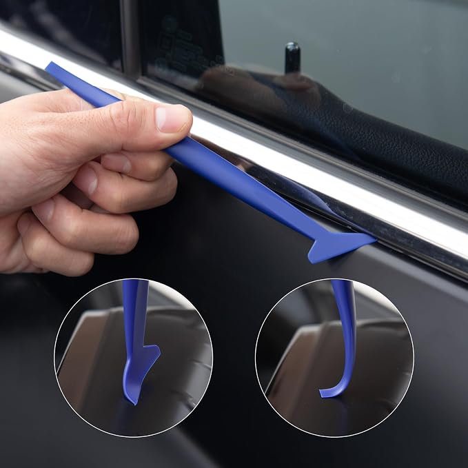 Amzdepot Window Tint Kit, Professional Car Wrap Kit | Felt Squeegee and Felt Replacements, Craft Knife and Blades, Safe Vinyl Cutter, Micro Squeegee