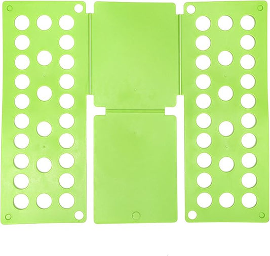 Clothes Folding Board, Blue Adjustable T-Shirt Folder,15.7 x 17 Inch, Laundry Organizer for Adults and Kids (Green)