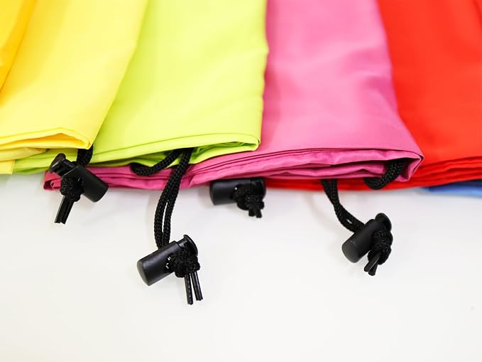 Extra Large Laundry Bag 30"x40" – 12 Pack Mixed Color Drawstring Bags for College, Dorm, Family – Color-Coded Laundry Sorting Set, Machine Washable