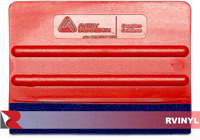 Avery Dennison Soft Felt Squeegee in Red - Vehicle Wrap Tools for Car Vinyl, Craft Films, Window Tinting and Decals Installation