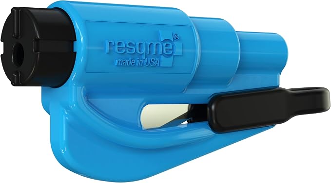 resqme The Original Compact Emergency Keychain Car Escape Tool, Seatbelt Cutter and Window Breaker, Made in USA, Pack of 2