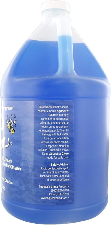 Concentrated Coffee Pot Cleaner/Food and Beverage Stain Remover - Over 20 Uses Per Bottle - Made in the USA, 1 Gallon