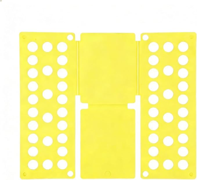 Toddler Small Clothes Folding Board for 2-8 Years - Foldable Home Laundry Storage Organizer, Space-Saving Folding Tool for Toddler Wardrobe, Black (Toddler Exclusive, Not for Adults) (Yellow)