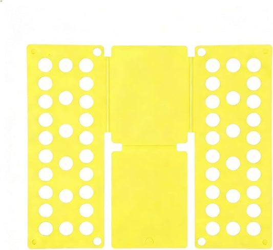 Toddler Small Clothes Folding Board for 2-8 Years - Foldable Home Laundry Storage Organizer, Space-Saving Folding Tool for Toddler Wardrobe, Black (Toddler Exclusive, Not for Adults) (Yellow)