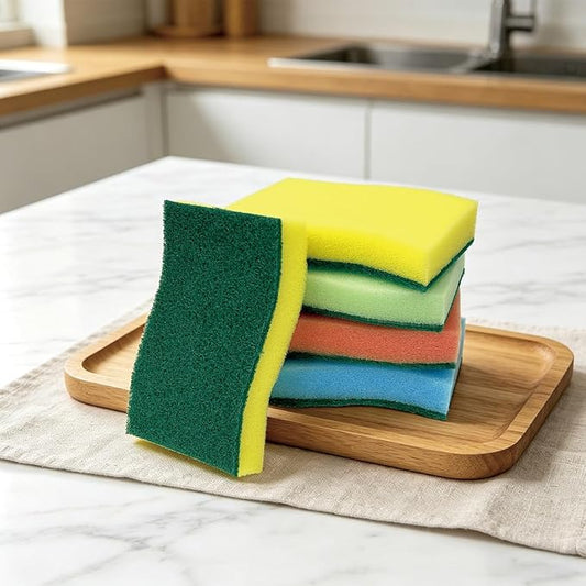 AIDEA Sponges Kitchen, 24Pack Heavy Duty Dish Sponge, Cleaning Dish Scrubber Sponge for Home and Kitchen, Stink-Free Cleaning Supplies for Pots, Pans