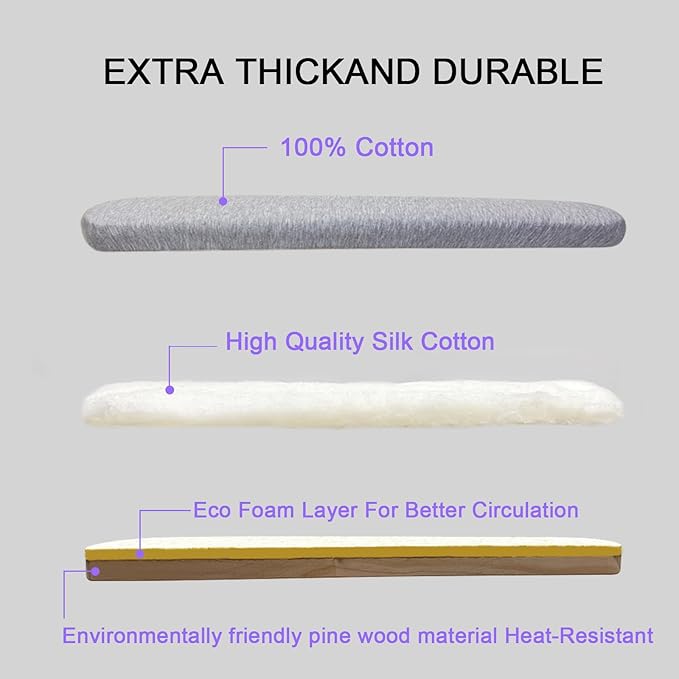Padded Pants & Sleeve Ironing Boards with Ultra Thick Padding, Double Side Ironing Board, Gray