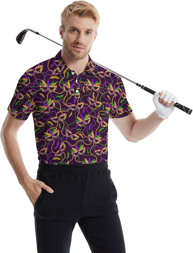 Polo Shirts for Men Moisture Wicking Mens Polo Shirts Patriotic Shirts for Men