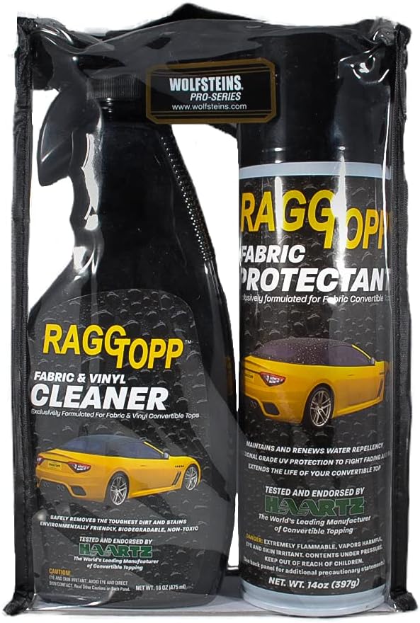 RAGGTOPP Convertible Top Fabric Cleaner & Protectant Kit