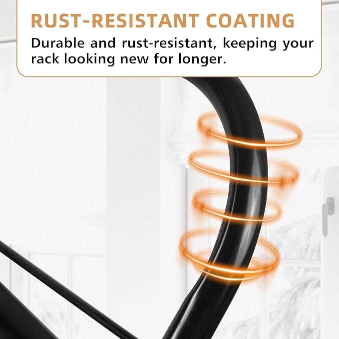 Foldable Clothes Drying Rack Laundry Drying Rack Black | Collapsible Use for Indoor & Outdoor | Space Saving | 54"x24"x17" | Easy to Assemble