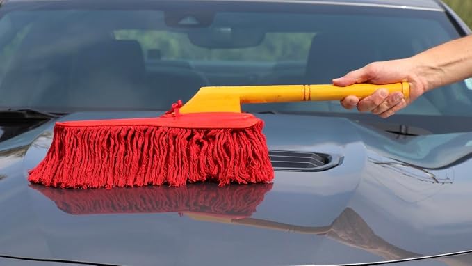 California Car Duster 62442 Standard Car Duster with Wooden Handle,Red (Pack of 2)