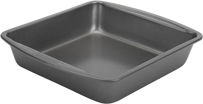 GoodCook Everyday Nonstick Steel Square Pan, 8", Gray