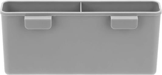 iPEGTOP Cutlery Utensil Silverware Drying Rack Basket Holder with Hooks - Flatware Storage Solution for Kitchen Dish Drainer Dish Drying Rack, Grey