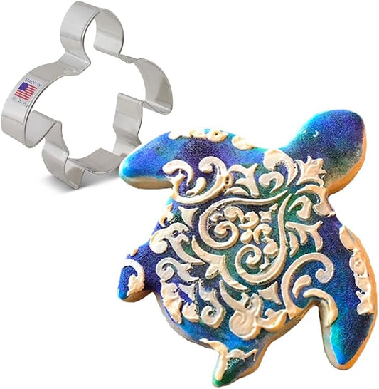 Ann Clark Sea Turtle Cookie Cutter Large, 4” Made in USA