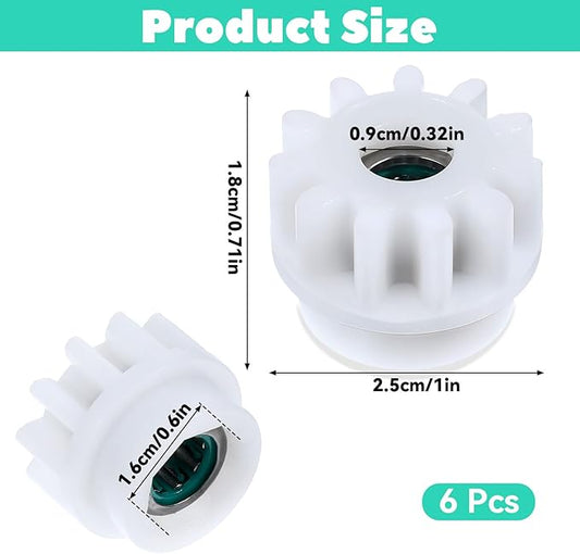 6 Pcs Spin Mop Replacement Parts, Pedal Bearing Replacement for Ocedar Mop Bucket One Way Clutch Gear Sprockets Repair Compatible with Most Rotation Mops Bucket on the Market
