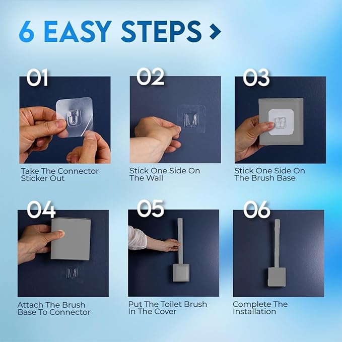 Modern Minimalist Silicone Toilet Brush with Holder - Pack of 2 Gray Toilet Bowl Brush Set - Self-Cleaning & Splash-Free, Easy-Rinse Design with Wall Mounted Holder Bathroom Accessory.