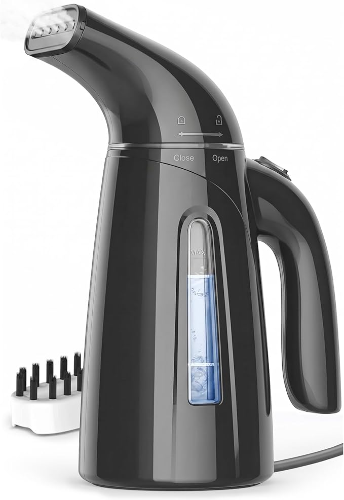 OGHom Steamer for Clothes, Handheld Clothing Steamer for Garment, 240ml Big Capacity 700W Portable Travel Steam Iron (Midnight Grey)